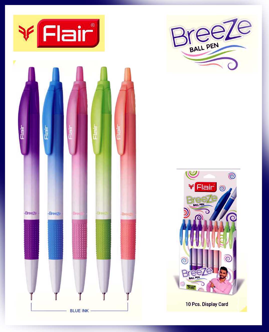 Flair Breeze Ball Pen | Pack of 10pcs