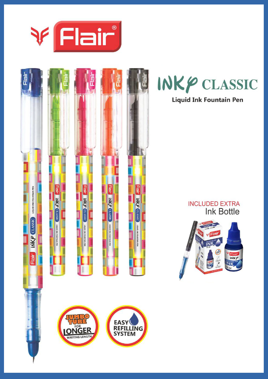 Flair Inky Classic Fountain Pen 1 Pc Blister Pack – Workcrux Online 2.0