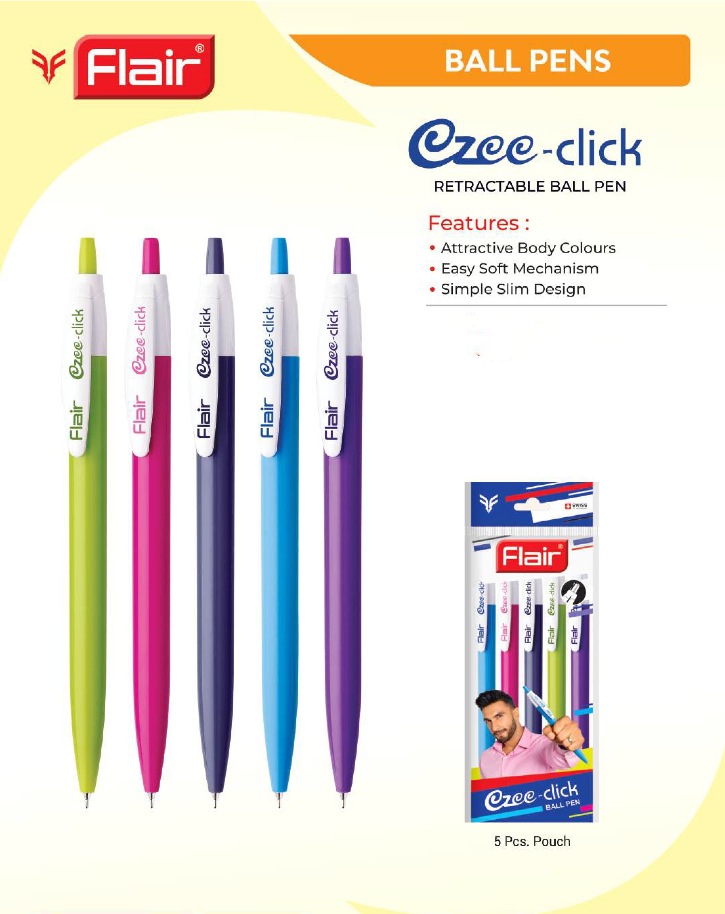 Flair Ezee Click Ball Pen