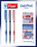 Flair Gel Pod Gel Pen | Pack of 10Pcs