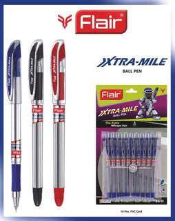 Flair Xtra-Mile Ball Pen | Pack of 10Pcs
