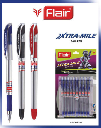 Flair Xtra-Mile Ball Pen | Pack of 10Pcs