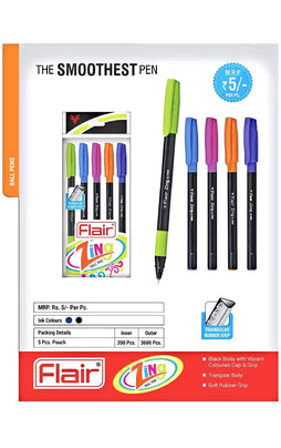 Flair Zing Ball Pen, Blue Ink