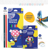 Kores Wooden Colour Pencil Long 12 Shades