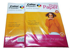 Color power 180 GSM A4 20 sheet coated paper