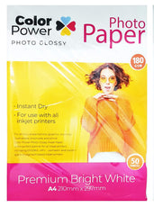 Color power 180 GSM A4 20 sheet coated paper