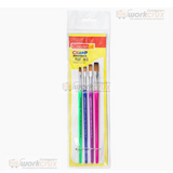Camlin brush flat SR 65 pack of 4 champ