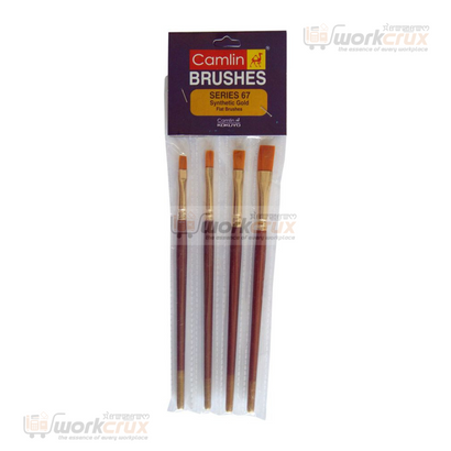Camlin brush  flat SR 67 pack of 4