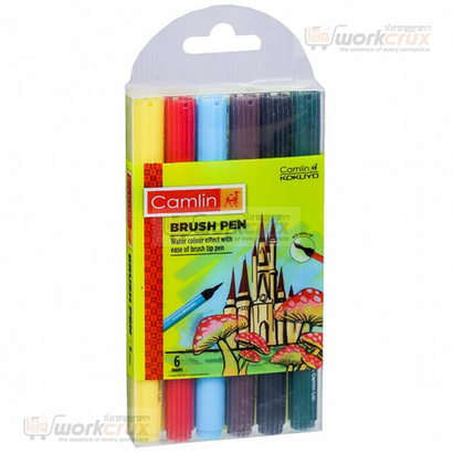 Camlin brushpen 6 shades