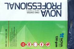 Nova Professional A4 coated paper 130gsm 100 sheet.