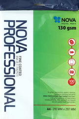 Nova Professional A4 coated paper 130gsm 100 sheet.