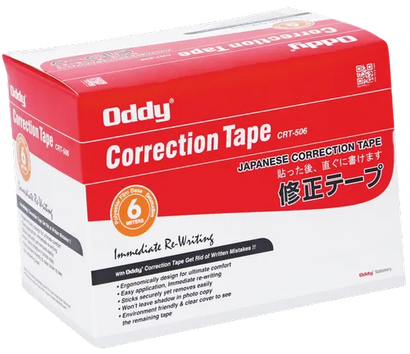 Oddy correction tape